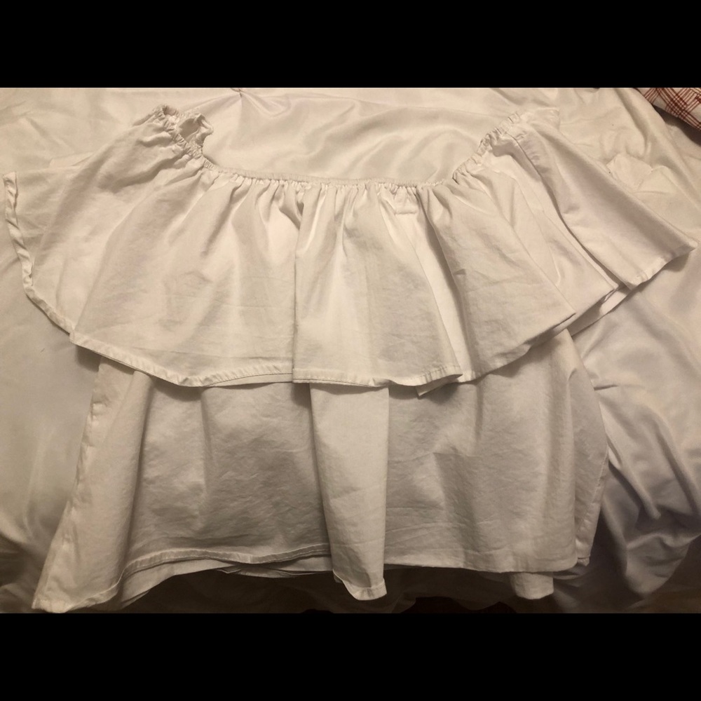 White off the shoulder top